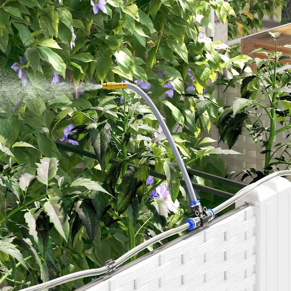 vidaXL Garden White 120 x 40 x 126 cm Steel