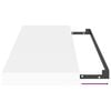 vidaXL Floating Wall Shelf White 80x23.5x3.8 cm MDF