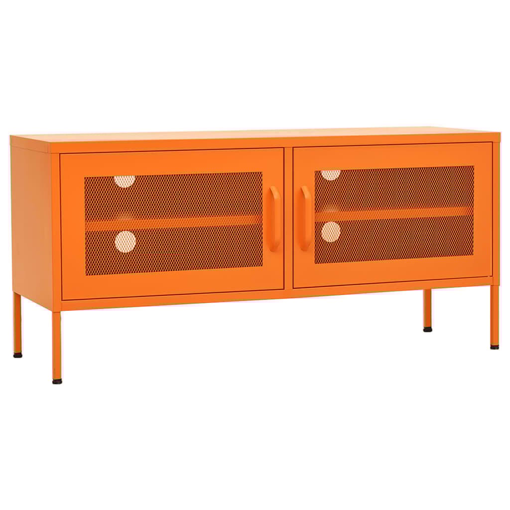 vidaXL TV Cabinet Orange 105x35x50 cm Steel