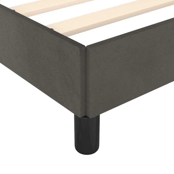 vidaXL Bed Frame without Mattress Dark Grey California King Velvet