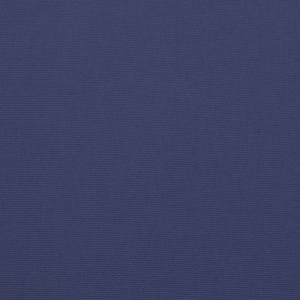 vidaXL Lowback Chair Cushions 6 pcs Navy Blue Fabric