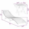 vidaXL Sun Lounger 2 pcs Brown 184 x 55 x 59 cm Solid Teak Wood
