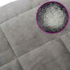vidaXL Weighted Blanket Grey 138x200 cm Single 6 kg Fabric