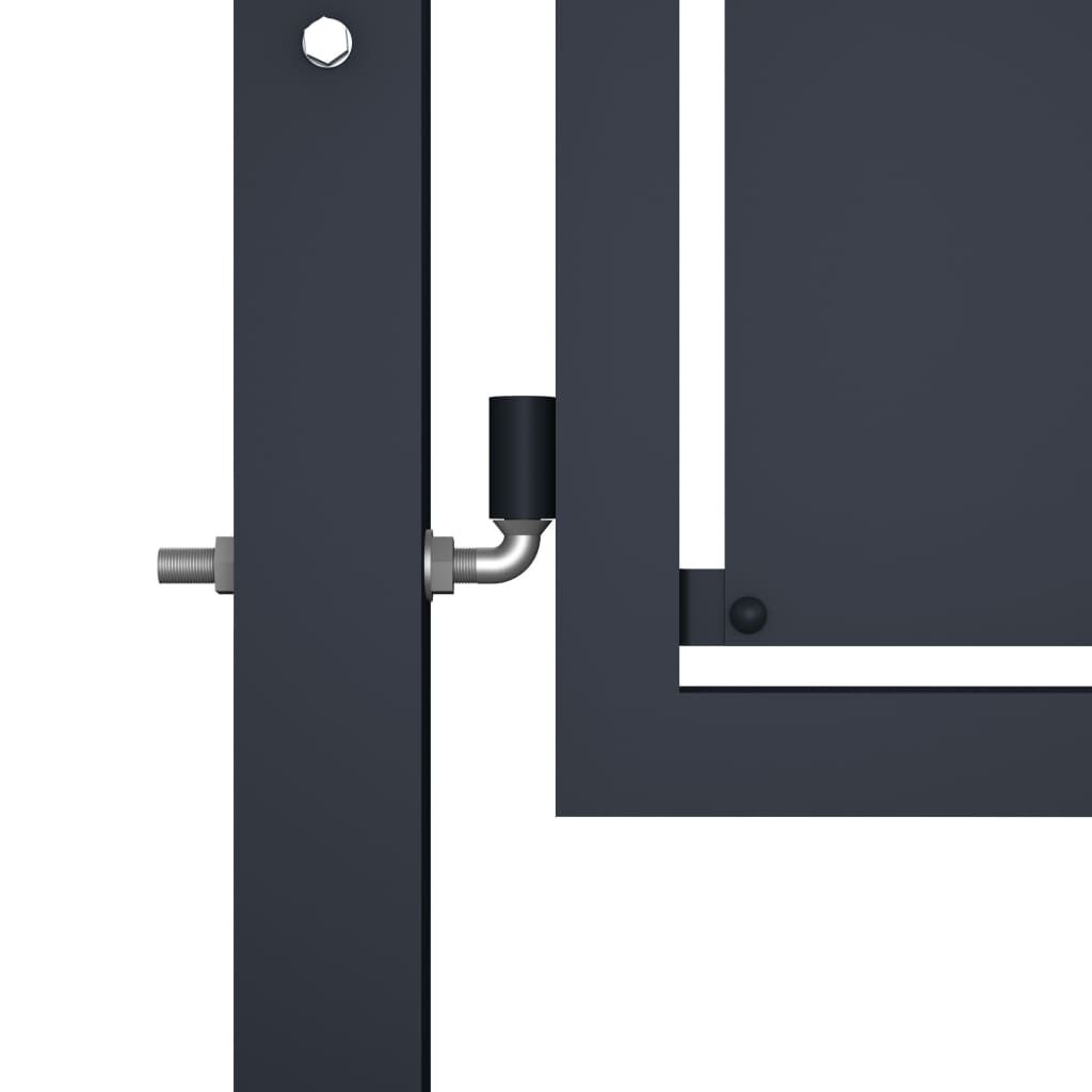 vidaXL Garden Gate Steel 100x150 cm Anthracite