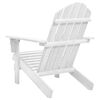 vidaXL Garden Chair Wood White