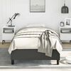 vidaXL Bed Frame without Mattress Black 100x190 cm Twin Faux Leather