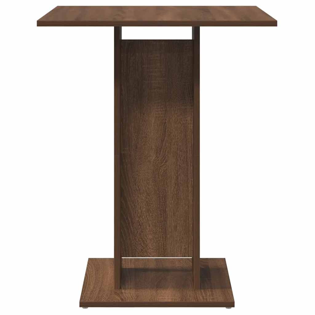 vidaXL Bistro Table Brown Oak 60x60x75 cm Engineered Wood