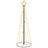 vidaXL Christmas Cone Tree Warm White 108 LEDs 70x180 cm