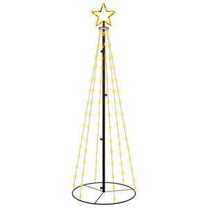 vidaXL Christmas Cone Tree Warm White 108 LEDs 70x180 cm