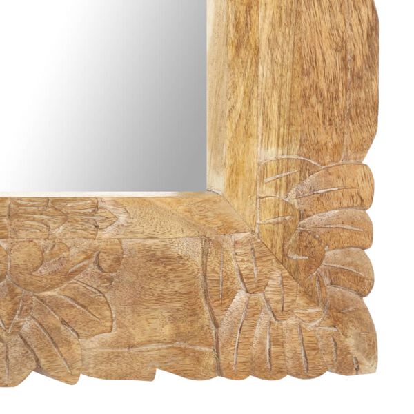 vidaXL Mirror 110x50 cm Solid Mango Wood