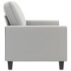 vidaXL 2-Seater Sofa Light Grey 140 cm Microfibre Fabric