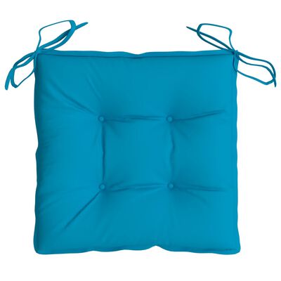 vidaXL Chair Cushions 2 pcs Light Blue 40x40x7 cm Oxford Fabric