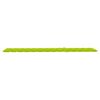 vidaXL Sun Lounger with Bright Green Cushion Solid Teak Wood