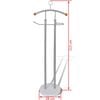 vidaXL Valet Stand Coat Shirt Organizer Metal Frame