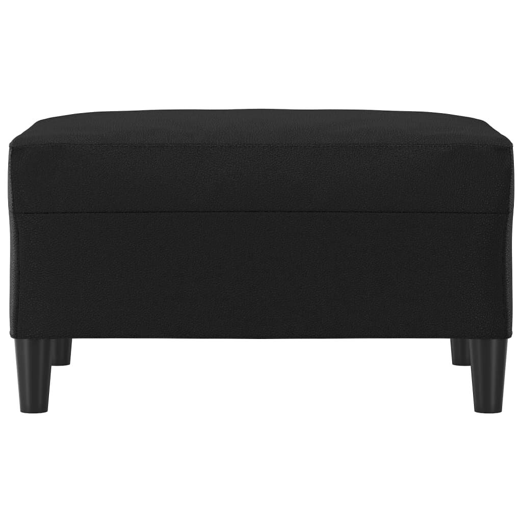 vidaXL Footstool Black 70x55x41 cm Faux Leather