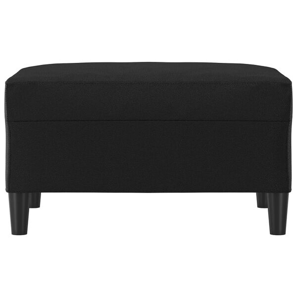 vidaXL Footstool Black 70x55x41 cm Faux Leather