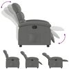vidaXL Recliner Chair Dark Grey Fabric