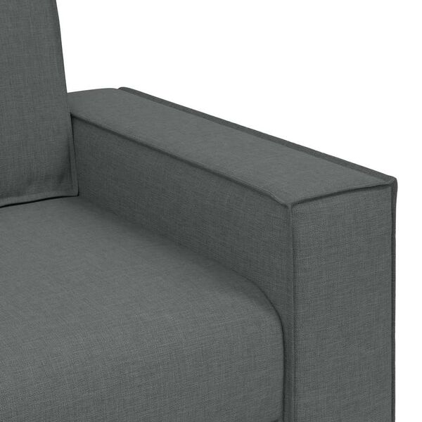 vidaXL 2-Seater Sofa Dark Grey 120 cm Fabric