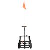 vidaXL Fishing Trolley Black Steel