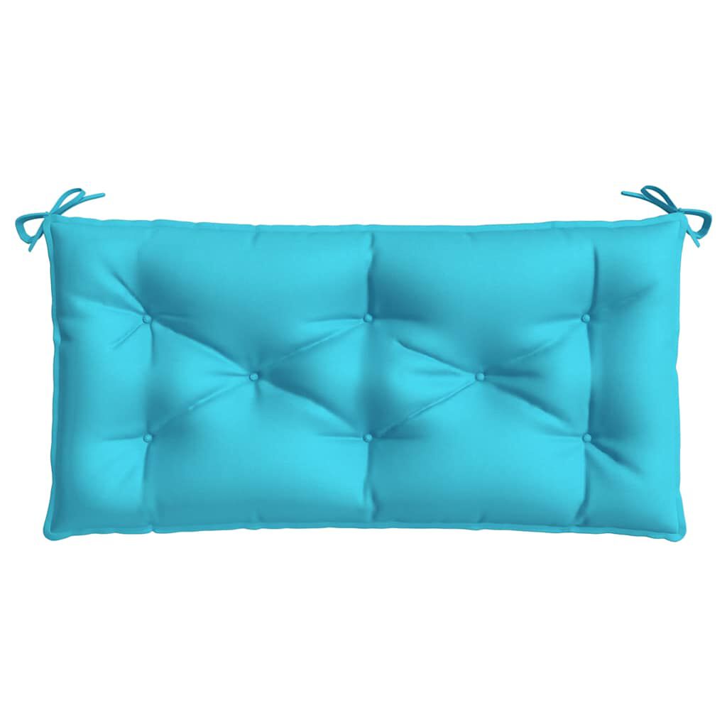 vidaXL Garden Bench Cushions 2pcs Turquoise 100x50x7cm Fabric