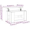 vidaXL Coffee Table Sonoma Oak 79x49x41 cm Engineered Wood
