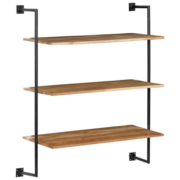 vidaXL Wall Shelf 94x35x113 cm Solid Acacia Wood