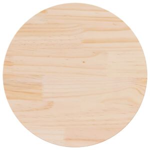 vidaXL Table Top &Oslash;50x2.5 cm Solid Wood Pine