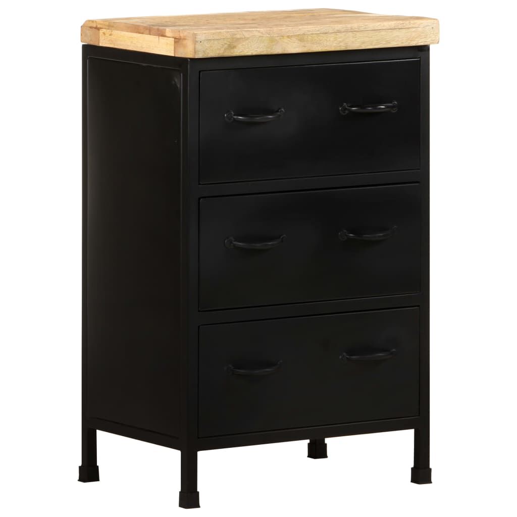 vidaXL Sideboard 47x35x76 cm Rough Mango Wood
