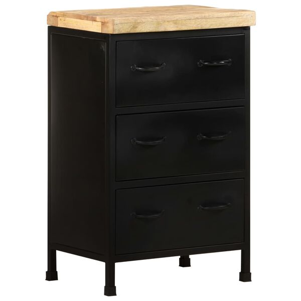 vidaXL Sideboard 47x35x76 cm Rough Mango Wood