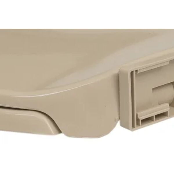 vidaXL Soft-Close Toilet Seat Beige Oval