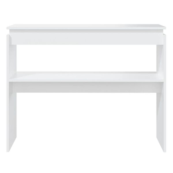 vidaXL Console Table White 102x30x80 cm Engineered Wood