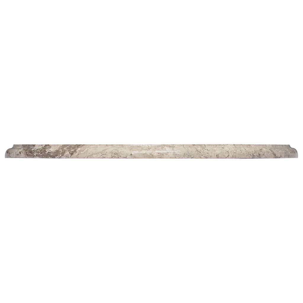 vidaXL Table Top Grey Ø50x2.5 cm Marble