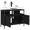 vidaXL Bathroom Sink Cabinet Black 80x30x60 cm Engineered Wood