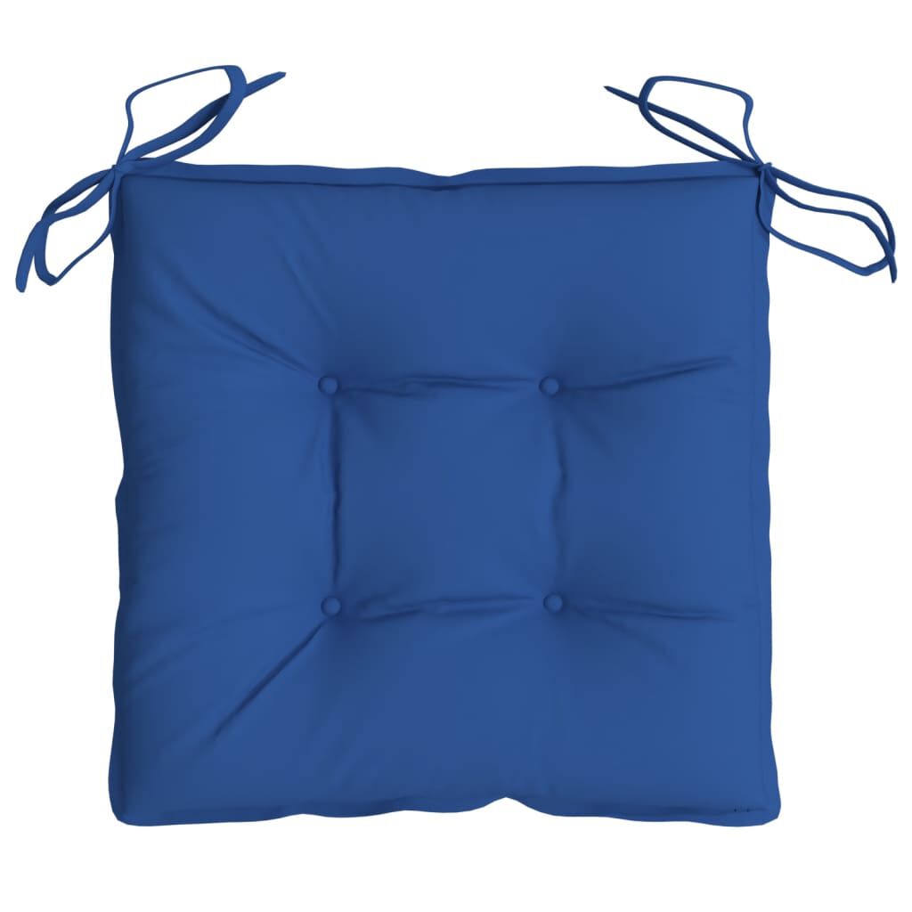 vidaXL Chair Cushions 2 pcs Blue 40x40x7 cm Oxford Fabric