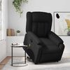 vidaXL Stand up Massage Recliner Chair Black Faux Leather