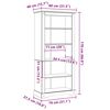vidaXL 5-Tier Bookcase Mexican Pine Corona Range 80x40x170 cm