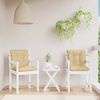 vidaXL Lowback Chair Cushions 2 pcs Melange Beige 100x50x7 cm Fabric
