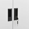 vidaXL Office Cabinet Light Grey 90x40x180 cm Steel