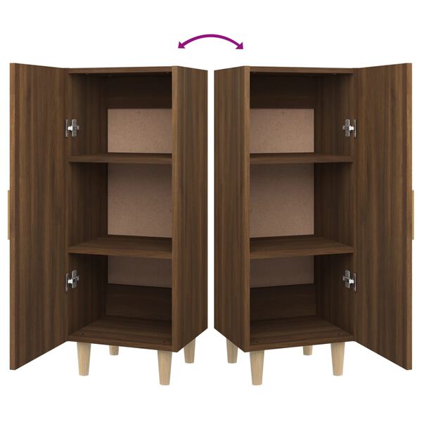 vidaXL Sideboard Brown Oak 34.5x34x90 cm Engineered Wood