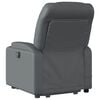 vidaXL Stand up Massage Recliner Chair Grey Faux Leather