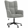 vidaXL Relaxing Chair Light Grey Velvet