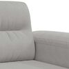 vidaXL Sofa Chair Light Grey 60 cm Microfibre Fabric