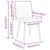 vidaXL Dining Chairs 2 pcs Black Velvet