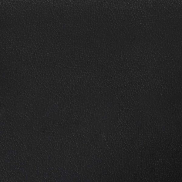 vidaXL Bed Frame without Mattress Black 193x203 cm King Faux Leather