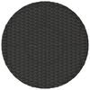 vidaXL 3 Piece Bistro Set with Cushions Black Poly Rattan