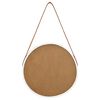 vidaXL Wall Mirror with Strap 40 cm White
