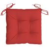 vidaXL Chair Cushions 4 pcs Red 40x40x7 cm Oxford Fabric