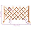 vidaXL Garden Trellis Fence Orange 120x90 cm Solid Firwood