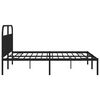 vidaXL Metal Bed Frame without Mattress with Headboard Black 193x203cm