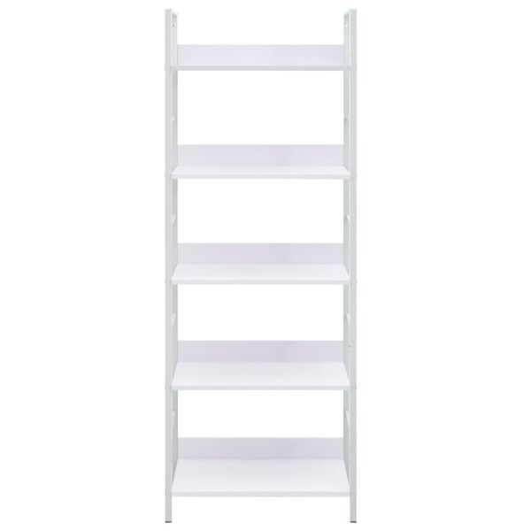vidaXL 5-Layer Book Shelf White 60x27.6x158.5 cm Engineered Wood